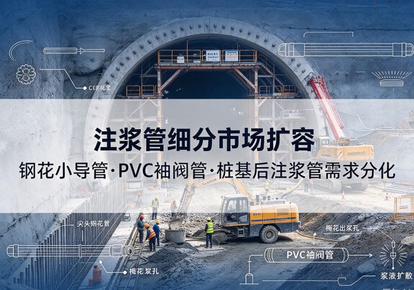 蓬江注浆管细分市场扩容，隧道钢花小导管、PVC 袖阀管、桩基后注浆管需求分化
