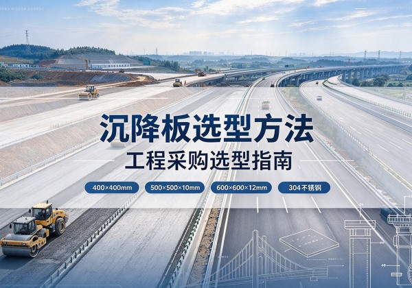 蓬江沉降板选择方法